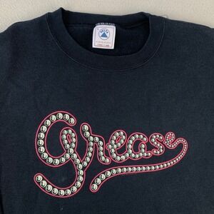 Vintage 90s Delta Grease The Movie Crewneck Sweatshirt Size Large Black